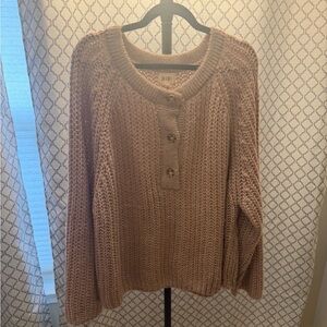 Pink Knit Maternity Top